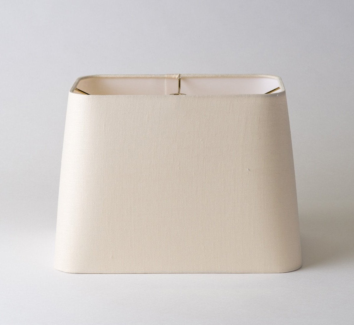 Tapered linen lamp shade top