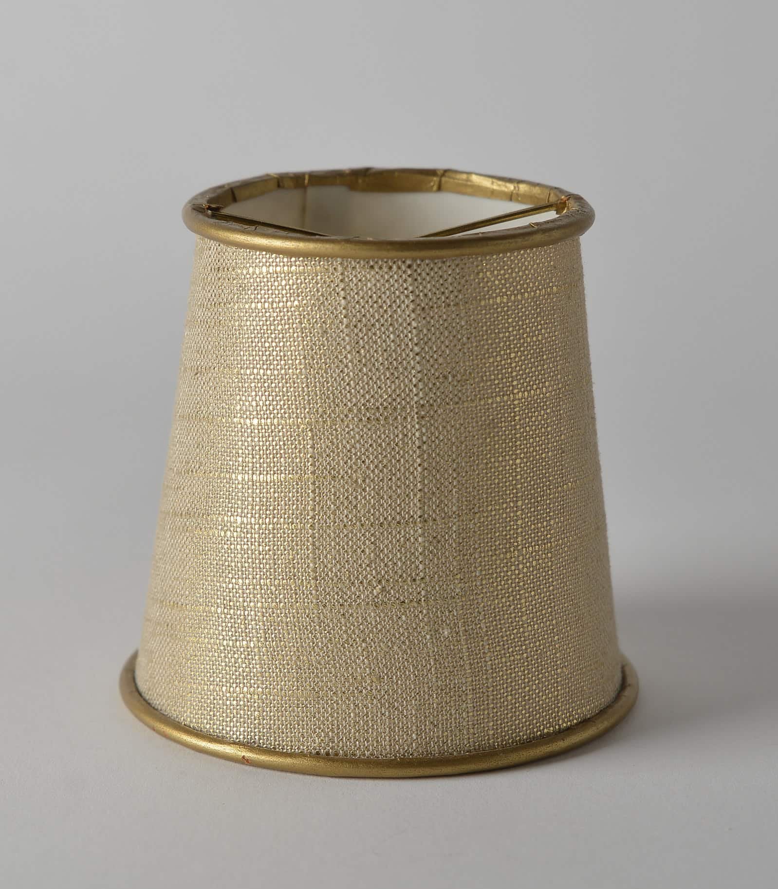 Linen Empire Chandelier Metallic