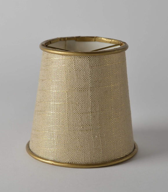 Linen Empire Chandelier Metallic