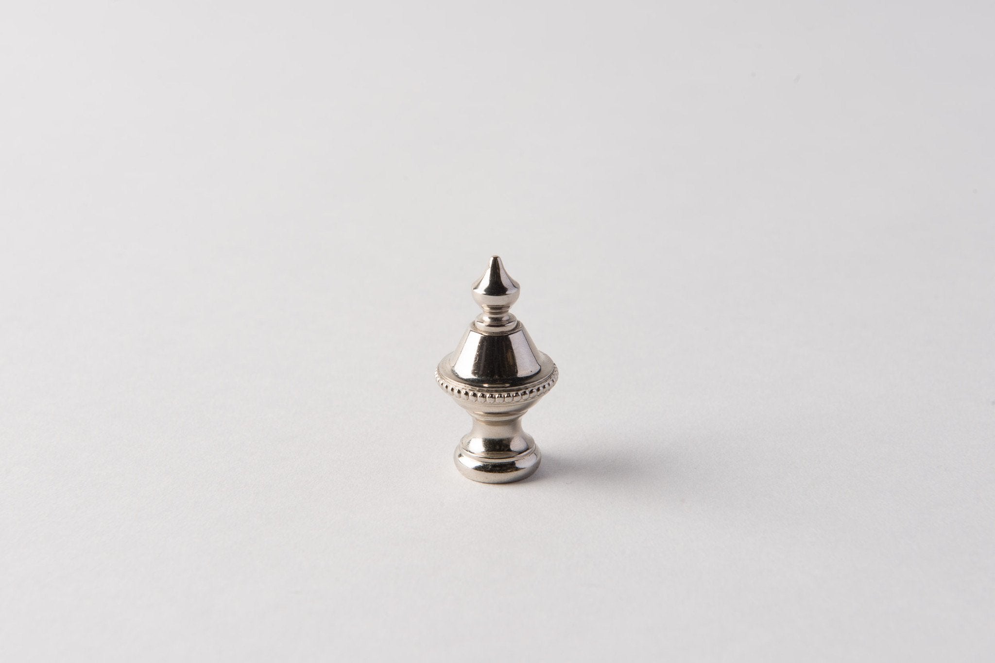 Polished Nickel Beaded Knob
