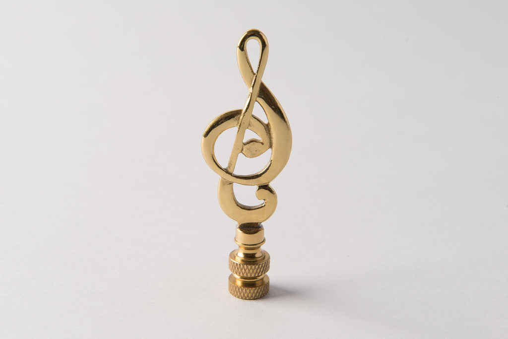 Polished Brass Music Note