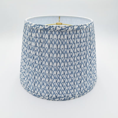 Buy blue Diamond Print Shirred Pleated British Empire