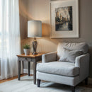 Handkerchief Linen Tall Drum Rolled Edges-2