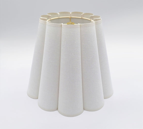 Linen Fluted Empire White