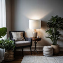 Linen Short Drum White RE SS-2