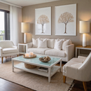 Linen Tall Drum White-2