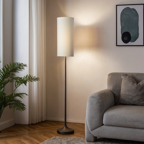 Linen Tall Narrow Drum (Brass Spider)