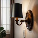 Opaque Paper Empire Chandelier Black w/ Gold Interior-2