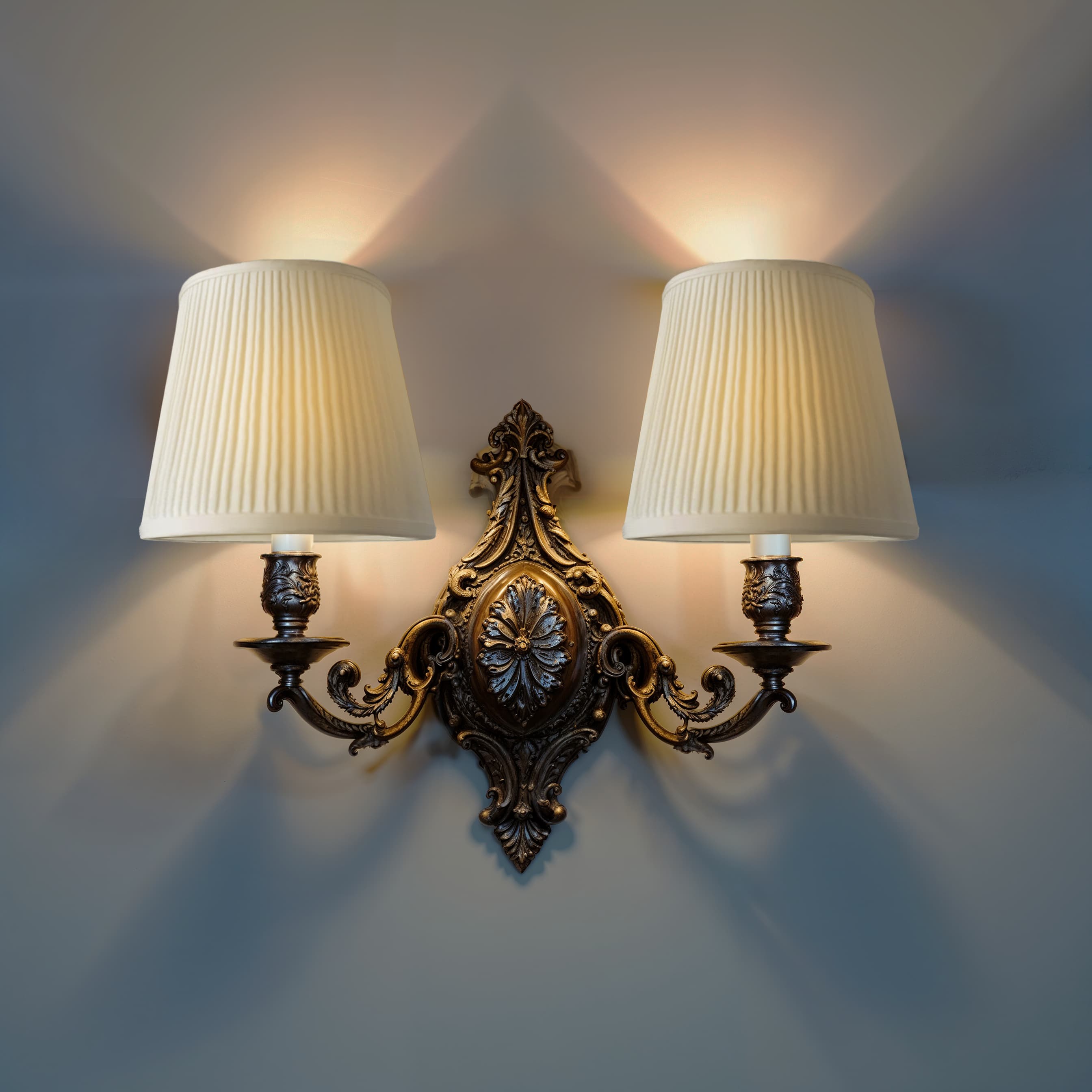 Pongee Fine Side Pleat Empire Chandelier | Just Shades