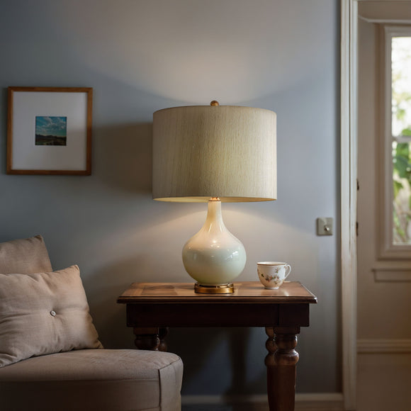 Raw Silk Short Drum (Rolled Edges)