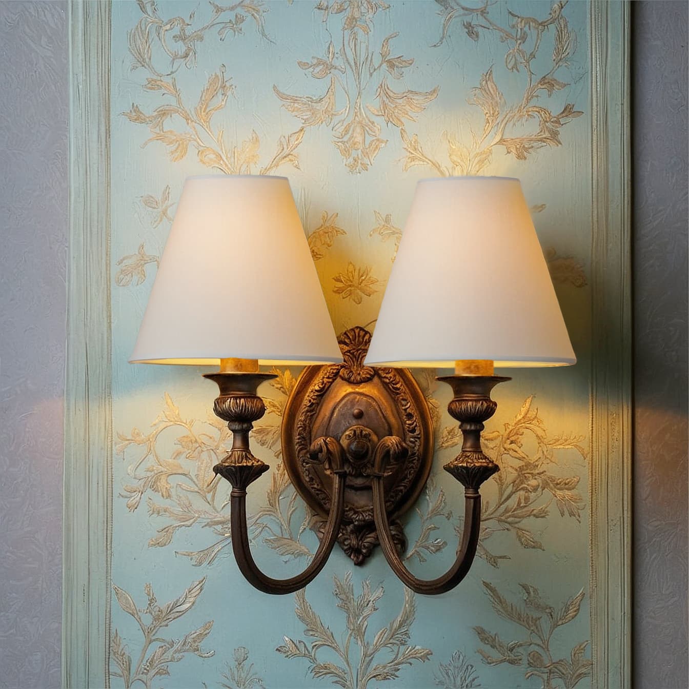 Silk Empire Chandelier (Rolled Edges)