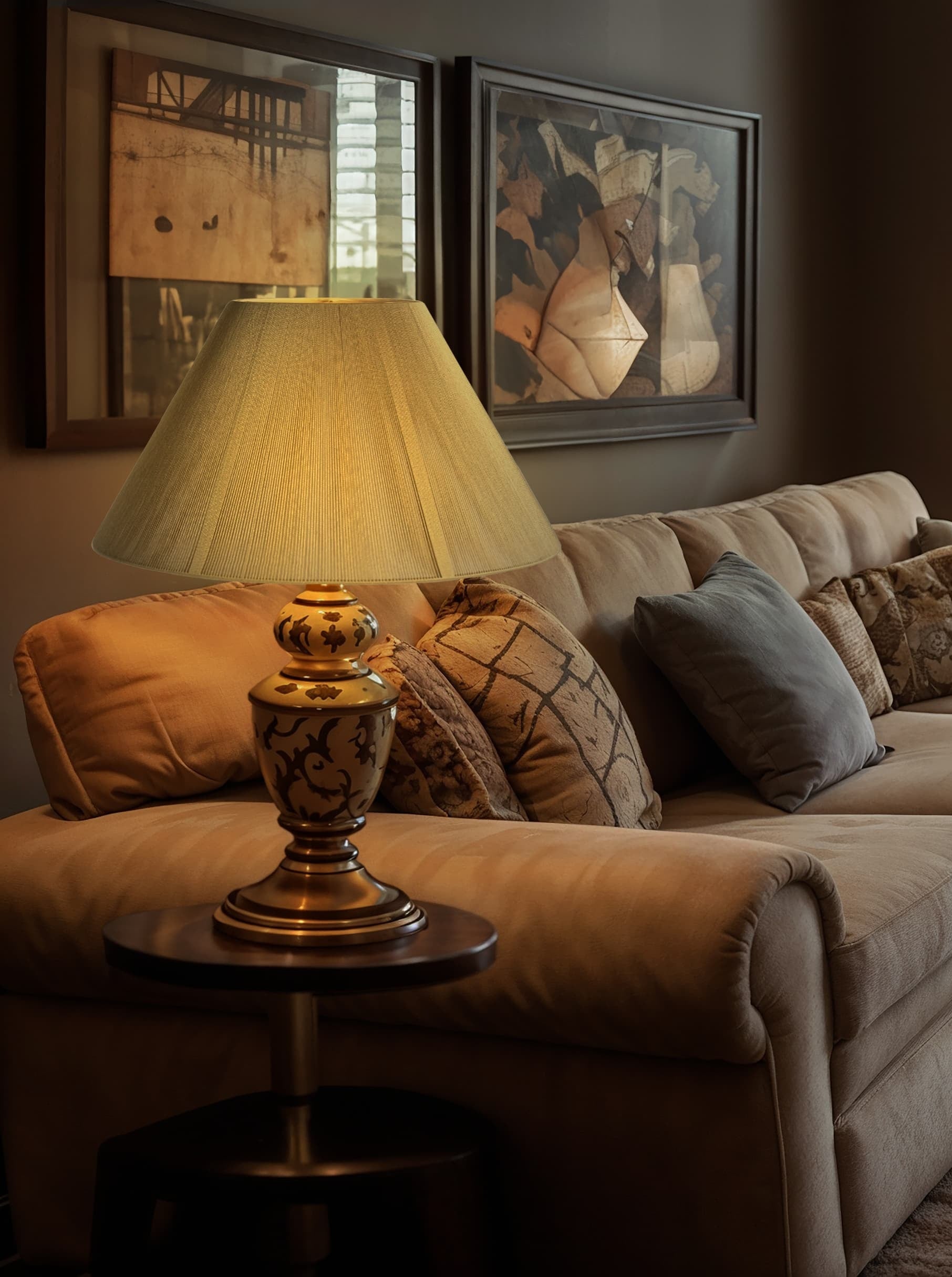 Taupe Silk String Coolie