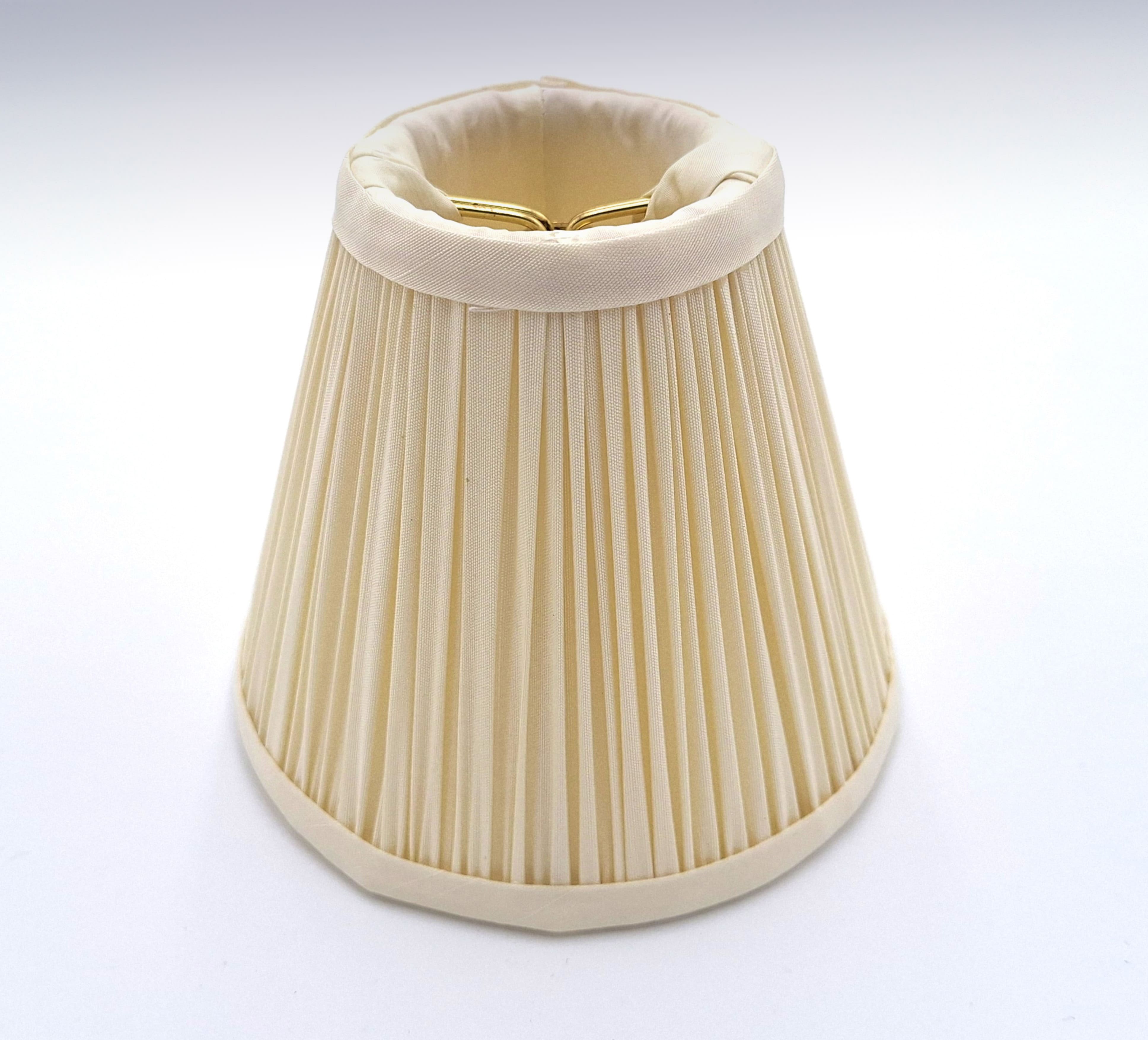 Silk Pencil Pleat Chandelier OW