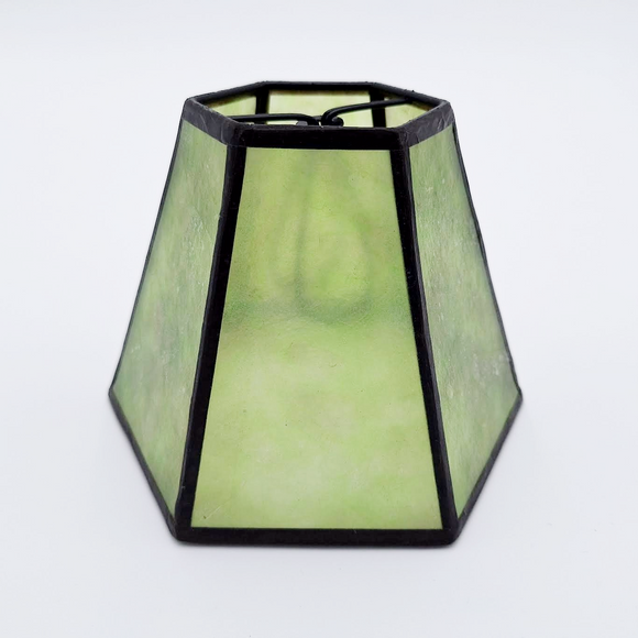 Mica Chandelier Hexagon Green