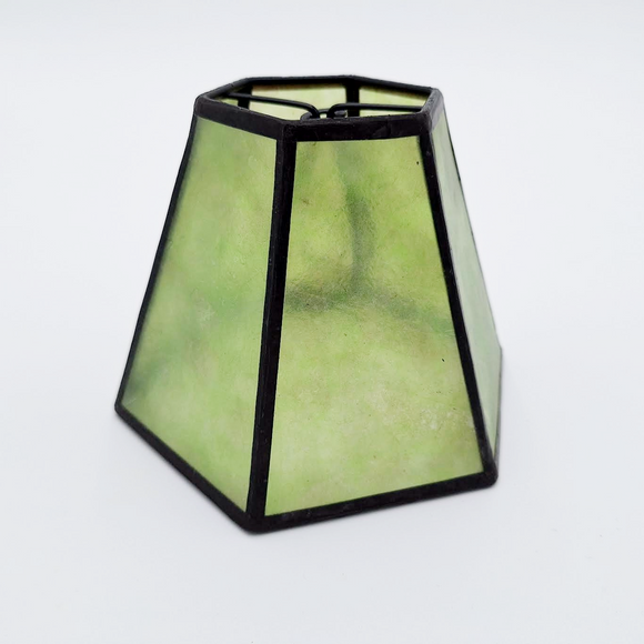 Mica Chandelier Hexagon Green