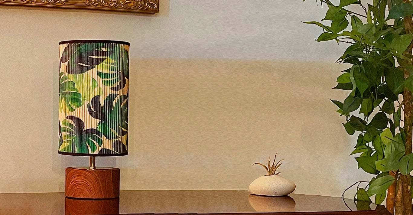 NEW PRICES: Printed Stick Shade Lamps