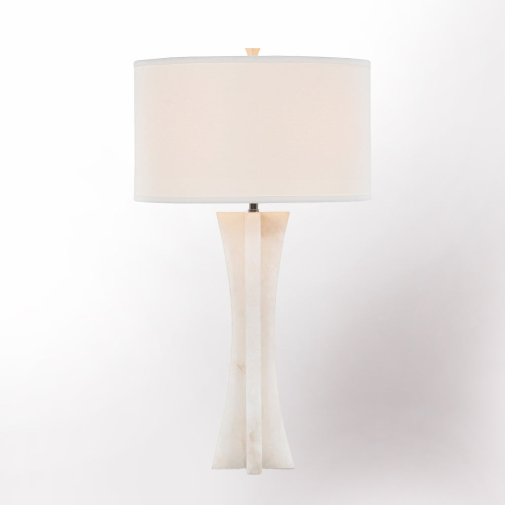 Alabaster Table Lamp, 32.25