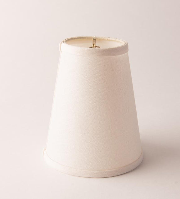 Linen Cone Chandelier White