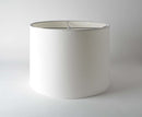 Linen Short Drum White Rolled Edges (Silver Spider)