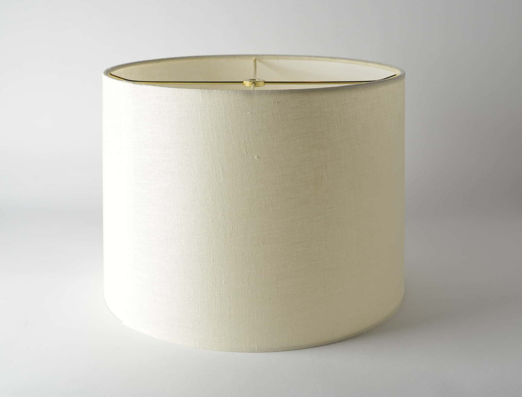 Linen Short Drum Eggshell (Rolled Edges)