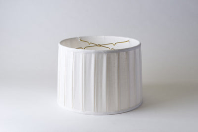 Linen Wide Box Pleat Short Drum