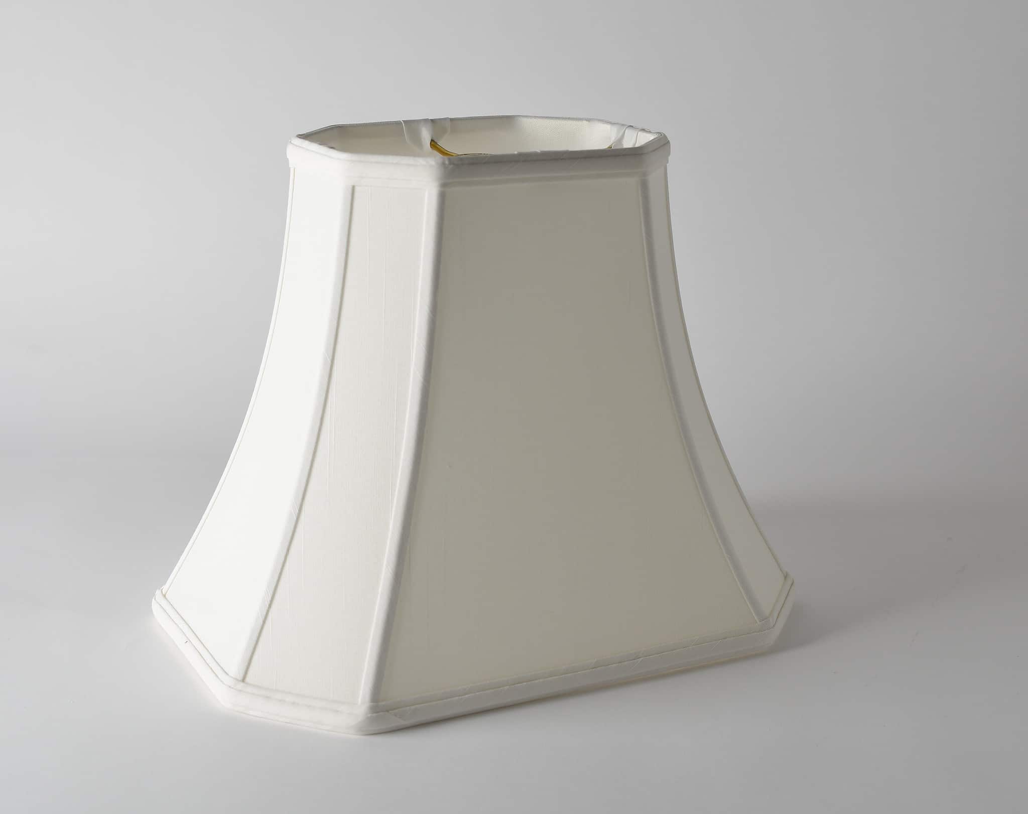 Square cut corner bell lamp shade top