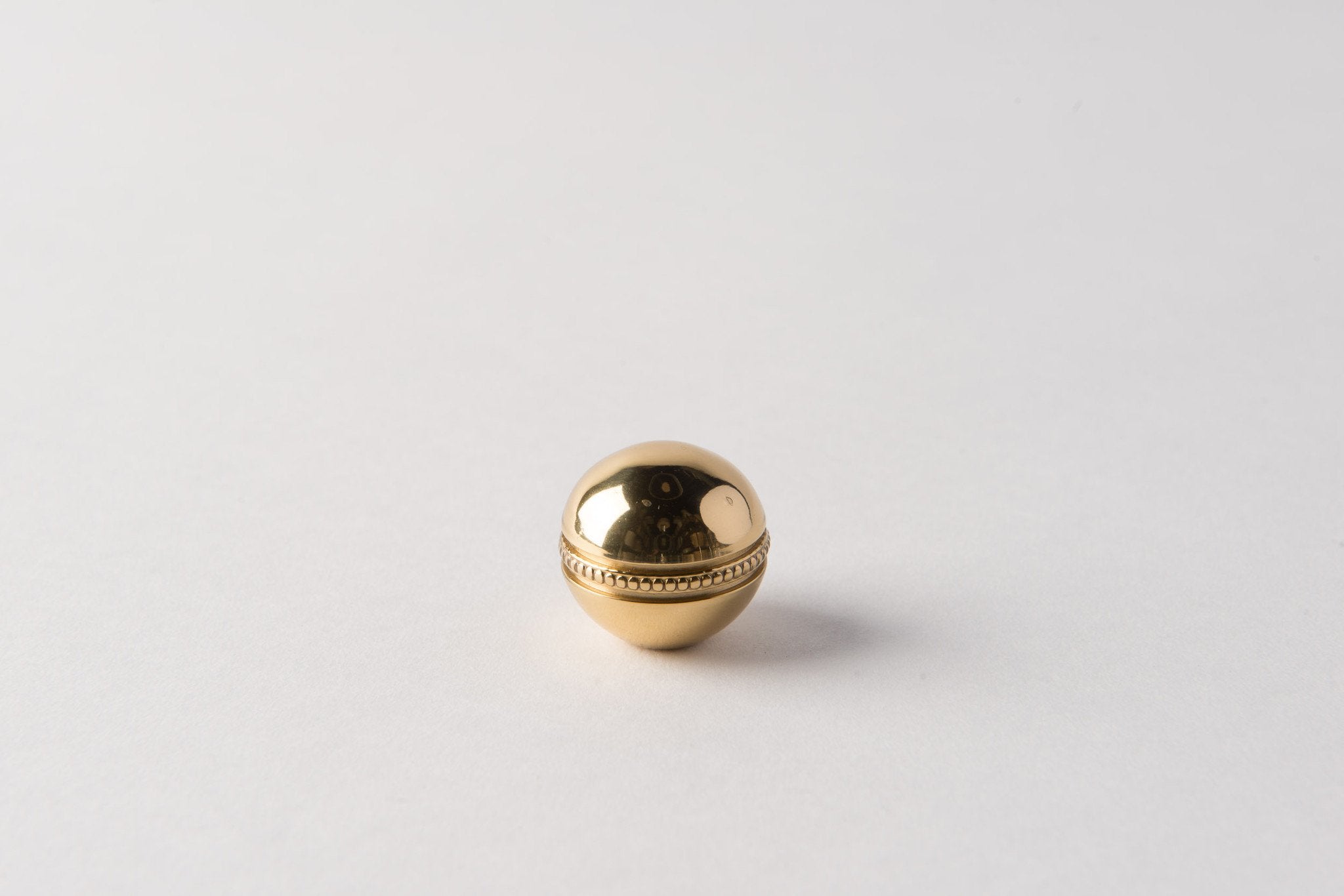 Polished Brass Beaded Ball 25mm