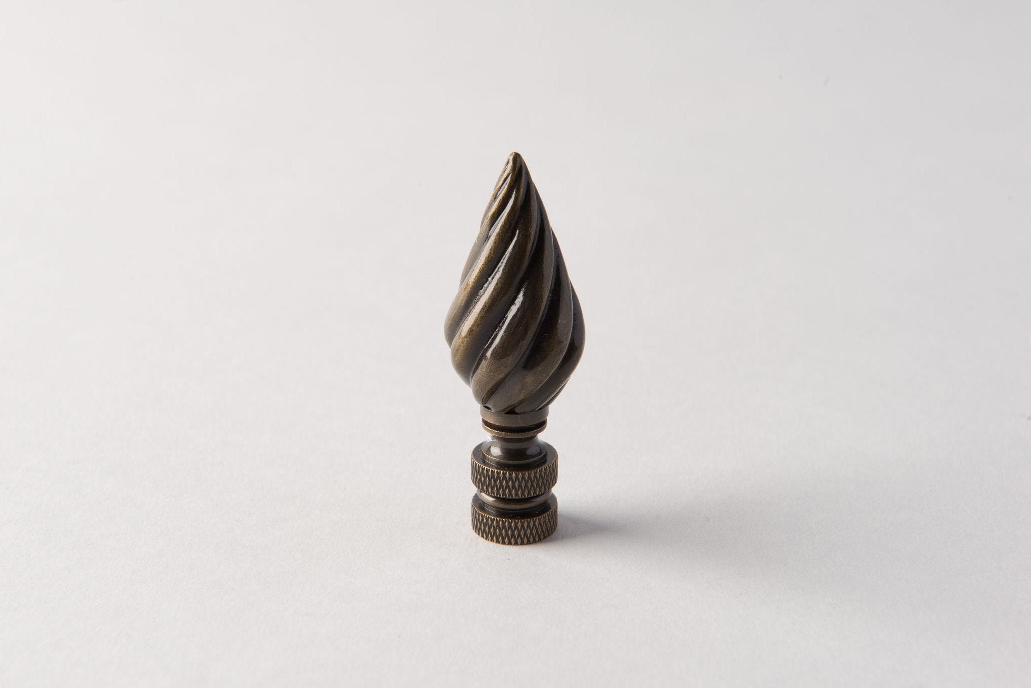 Bronzed Metal Twisted Cone