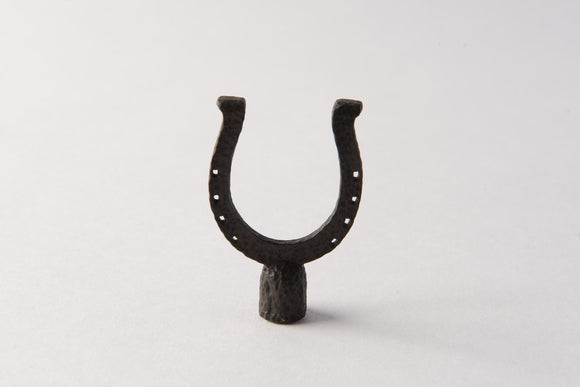 Iron Horseshoe Dark Rust Finial