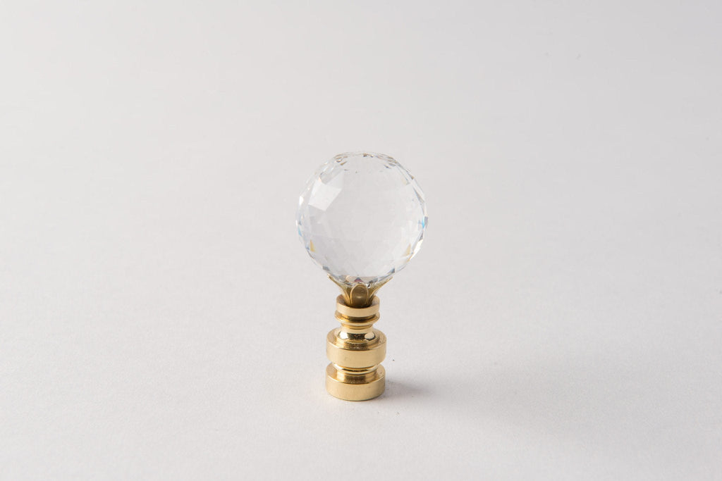 Brass/Crystal Ball (Faceted)