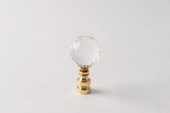 Brass/Crystal Ball (Faceted)