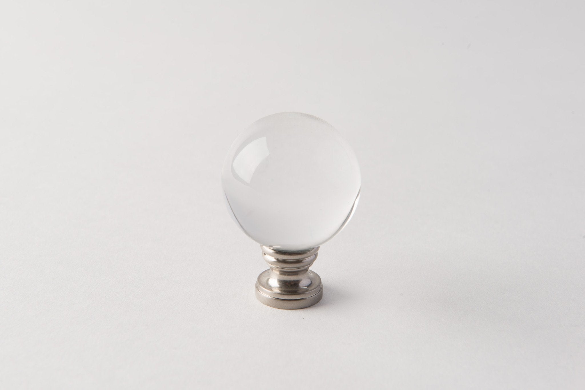 Brushed Nickel/Crystal Ball