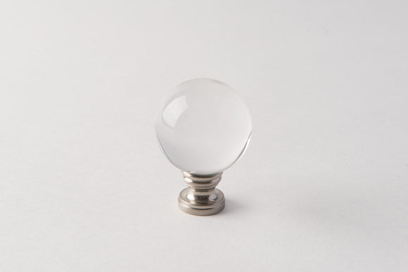 Brushed Nickel/Crystal Ball