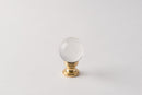 Polished Brass/Crystal Ball