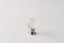 Brushed Nickel/Crystal Ball
