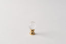 Polished Brass/Crystal Ball